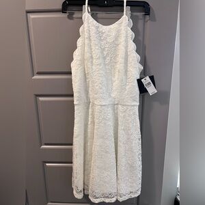 ❌SOLD❌  IZ Byer off white lace dress NWT - Size Medium